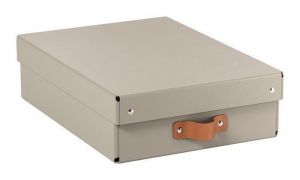 Úložný box "Puro", pískově béžová, velikost M - nízký, 2 ks/balení, LEITZ 61480012