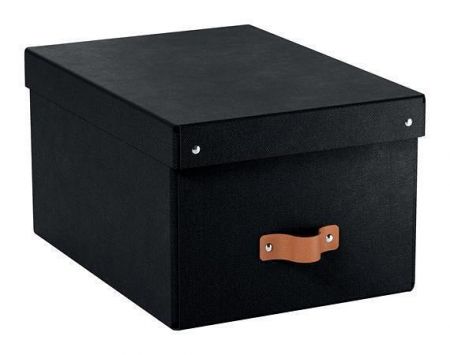 Úložný box "Puro", černá, velikost M, 2 ks/balení, LEITZ 61490095