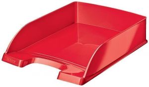 Odkladač "Wow", červená, plast, LEITZ 52263026