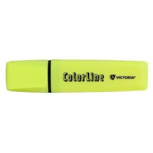 Zvýrazňovač "ColorLine", žlutá, 1-5mm, VICTORIA