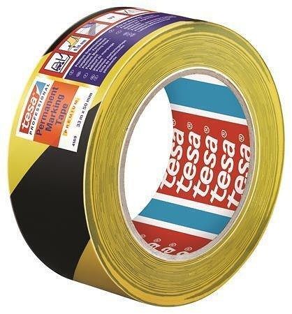 Značkovací páska na podlahy "Professional Premium", černá/žlutá, 50 mm x 33 m, TESA