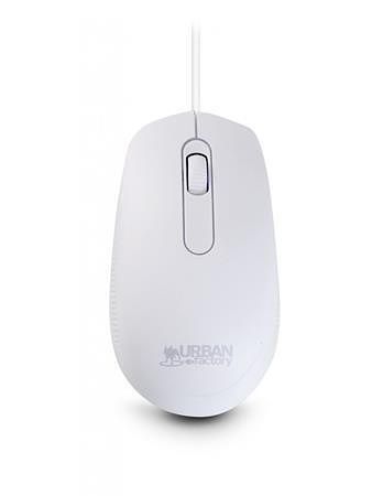 Myš "Free Color", bílá, střední velikost, drátová, optická, USB, URBAN FACTORY CMW02UF