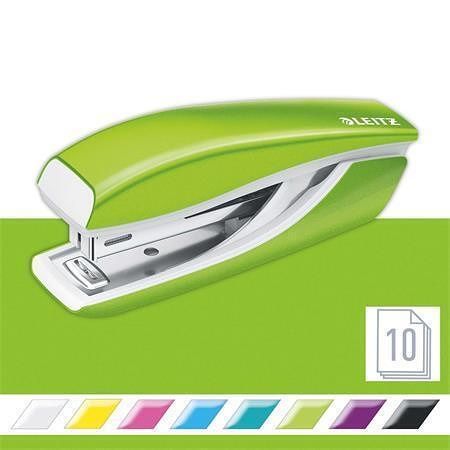 Sešívačka "Nexxt Wow 5528", zelená, mini, No.10, 10 listů, kov, LEITZ