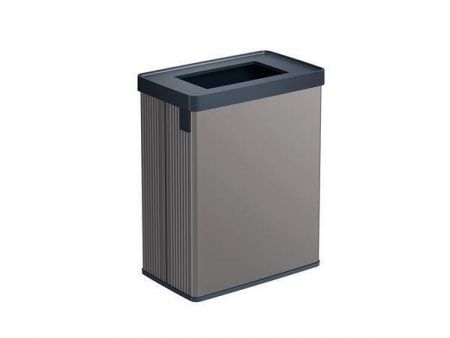 Odpadkový koš "Verto Recycle", šedá-černá, bez víka, na tříděný odpad, 54 l, CURVER 261012