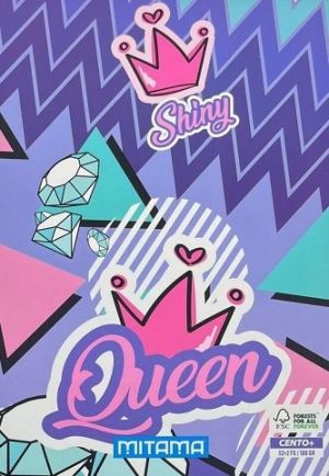 Sešit "Fantasy colours", A4+, linkovaný s okraji, 52+2 listů, Music Sticker, MITAMA 62167-