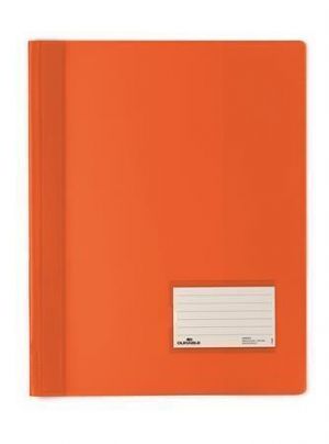 Desky s rychlovazačem "DURALUX", transparentní oranžová, extra pevný, A4, DURABLE 268009