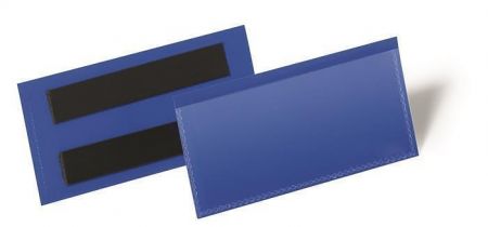 Logistická kapsa, tmavě modrá, 100 x 38 mm, horizontální, magnetická, DURABLE 174107