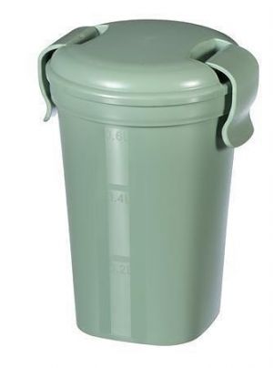 Hrnek s víčkem "Lunch&Go", zelená, 600 ml, plast, CURVER 249951