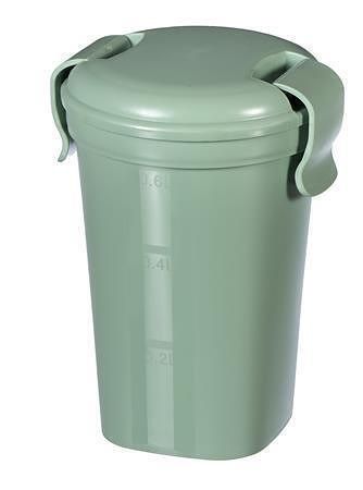 Hrnek s víčkem "Lunch&Go", zelená, 600 ml, plast, CURVER 249951