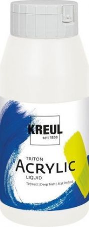 Akrylová barva "TRITON SOLO GOYA", titanově bílá, 750 ml, KREUL
