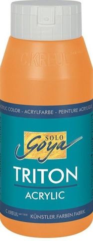 Akrylová barva "TRITON SOLO GOYA", svítící oranžová, 750 ml, KREUL