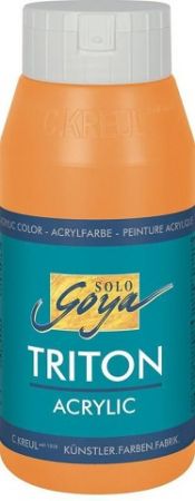 Akrylová barva "TRITON SOLO GOYA", svítící oranžová, 750 ml, KREUL