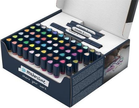 Sada dvojitých popisovačů "Paint-It 040 Set Complete", 30 různých barev, 72 ks, SCHNEIDER