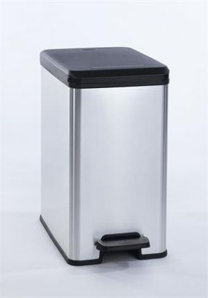 Odpadkový koš "Slim Bin", černo-stříbrná, pedálový, 25 l, CURVER 213300