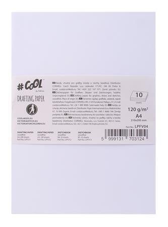 Papír na kreslení, nižší obsah dřeva, 120 g/m2, A4, VICTORIA
