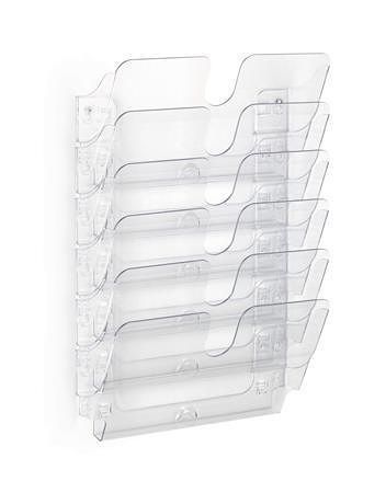 Držák na letáky "FLEXIPLUS 6", průsvitná, A4, horizontální, nástěnný, stojící, DURABLE