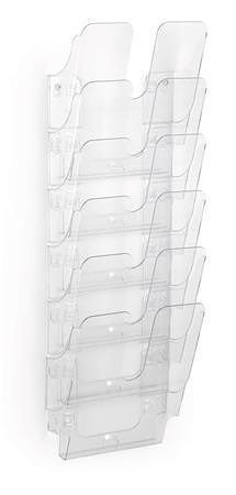 Držák na letáky "FLEXIPLUS 6", průsvitná, A4, nástěnný, stojící, DURABLE