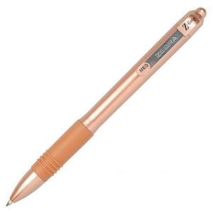 Kuličkové pero "Z-Grip Smooth Rose Gold", zlatá, 0,27 mm, stiskací, ZEBRA 15250