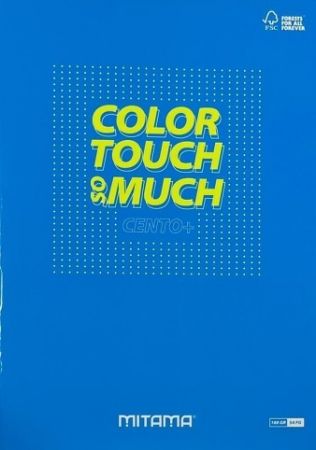 Sešit "Color Touch", A4+, čtverečkovaný, 52+2 listů, sv. modrá, MITAMA 62173-90136