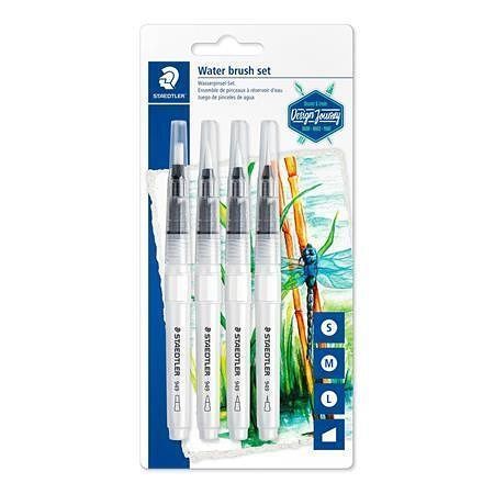Sada štětců "Design Journey", 4 různé velikost, vodou plnitelné, STAEDTLER