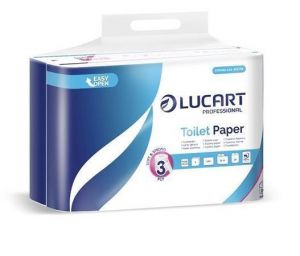 Toaletní papír "Cash and Carry Strong 3.24", bílá, 3-vrstvý, 24 rolí, malá role, LUCART 81