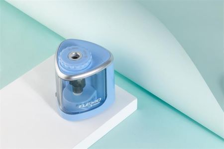 Ořezávátko "Flexio", modrá, stolní, na baterie, FLEXOFFICE OW-1162