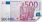 Poznámkový blok "500 Euro", 70 listů, 120 x 61,5 mm, PANTA PLAST 0423-0057-99