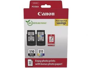 PG510/CL511 Inkjet cart. multipack pro Pixma MP240 tiskárny, černá + GP-501 foto papír, CA