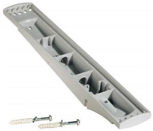 Nástěnný držák prezentačních panelů "SHERPA", šedá, 5 kapes, DURABLE 562210