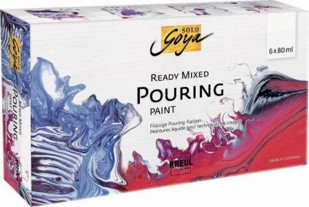 Pouring fluid sada 6 barev SOLO GOYA, KREUL