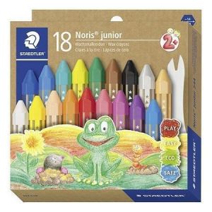 Voskovky "Noris Junior", 18 barev, jumbo, STAEDTLER 224 C18