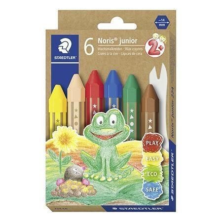 Voskovky "Noris Junior", 6 barev, jumbo, STAEDTLER 224 C6