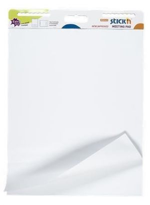 Samolepicí flipchartový papír, bílá, 76,2 x 63,5 cm, 2x 30 listů, STICK N 21509