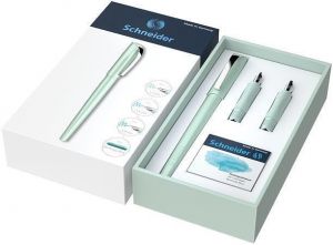 Plnicí pero "Callissima", mátově zelené, dárková sada, 1,1 mm, dárek: 1,5 a 1,8 mm hrot SC