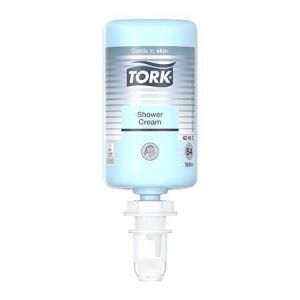Tekuté mýdlo "Cream Shower", světle modrá, 1 l, systém S4, TORK 424601