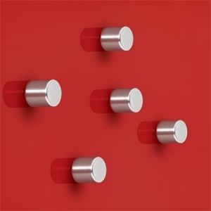 Magnety "SuperDym", stříbrná, válec, extra silný, 5 ks SIGEL BA700
