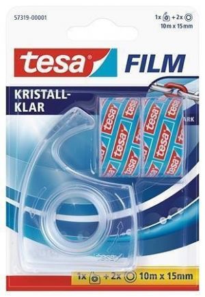 Odvíječ "57319", 2 ks lepící pásky 15mm x 10 m, TESA