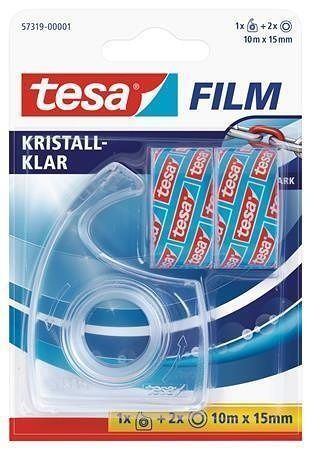 Odvíječ "57319", 2 ks lepící pásky 15mm x 10 m, TESA