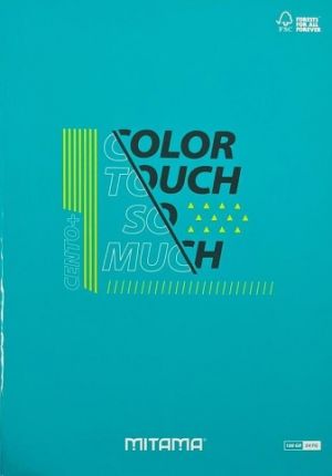 Sešit "Color Touch", A4+, linkovaný, 52+2 listů, tyrkys, MITAMA 62172-90128