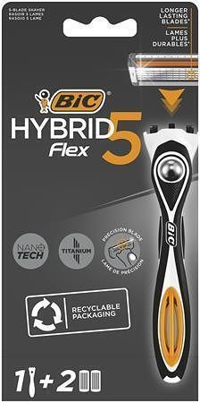 Pánský holicí strojek "HYBRID 5", s náhradními hlavicemi, 1+2 ks, BIC 921385