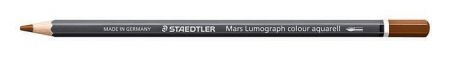Akvarelová pastelka "Mars Lumograph 104", hnědá, šestihranná, STAEDTLER 104-7