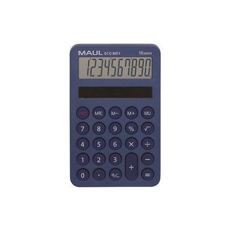 Kalkulačka "Eco MD 1", modrá, stolní, 10 číslic, MAUL 7275034