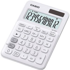 Kalkulačka stolní "MS 20UC", bílá, 12místný displej, CASIO MS 20 UC WE