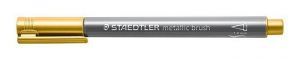 Štětcový fix "Design Journey Metallic Brush", zlatá, 1-6 mm, STAEDTLER 8321-11