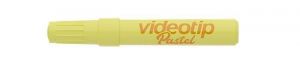 Zvýrazňovač "Videotip", pastelová žlutá, 1-4 mm, ICO