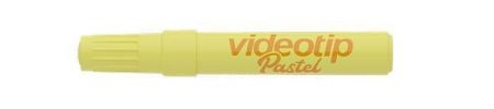 Zvýrazňovač "Videotip", pastelová žlutá, 1-4 mm, ICO