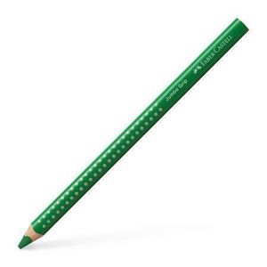 Barevná pastelka "Grip 2001 Jumbo", zelená, trojhranná, FABER-CASTELL 110963