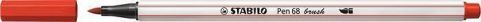 Štětcový fix "Pen 68 brush", červená, STABILO