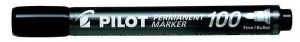 Permanentní popisovač "Permanent Marker 100", černá, 1 mm, kuželový hrot, PILOT