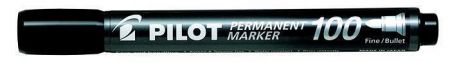 Permanentní popisovač "Permanent Marker 100", černá, 1 mm, kuželový hrot, PILOT
